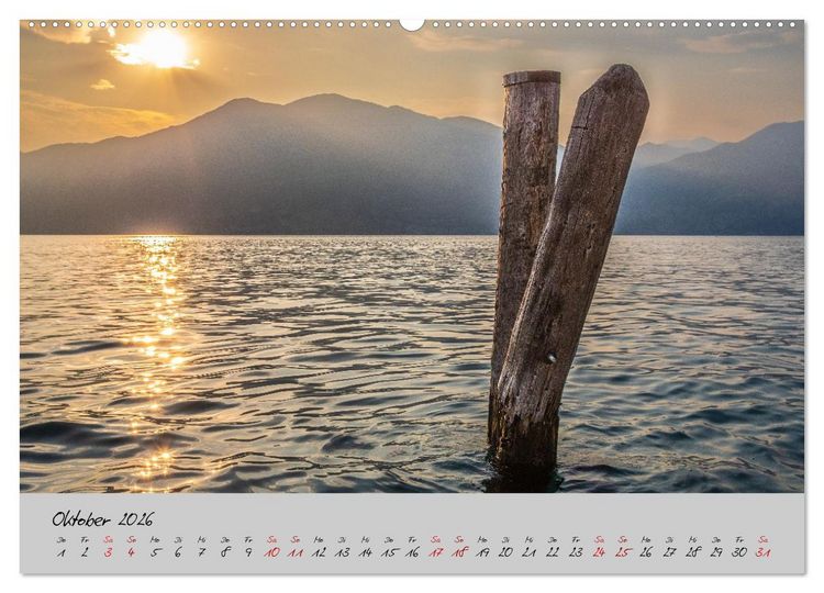 Produktbild: Sehnsuchtsziel Lago di Garda (hochwertiger Premium Wandkalender 2026 DIN A2 quer), Kunstdruck in Hochglanz
