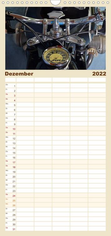 Produktbild: Familienplaner BMW R69S (Wandkalender 2022 , 21 cm x 45 cm, hoch)