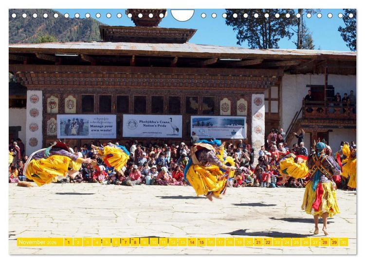 Produktbild: Bhutan - Frieden und Gl&uuml;ck im Himalaya (Wandkalender 2026 DIN A4 quer), CALVENDO Monatskalender
