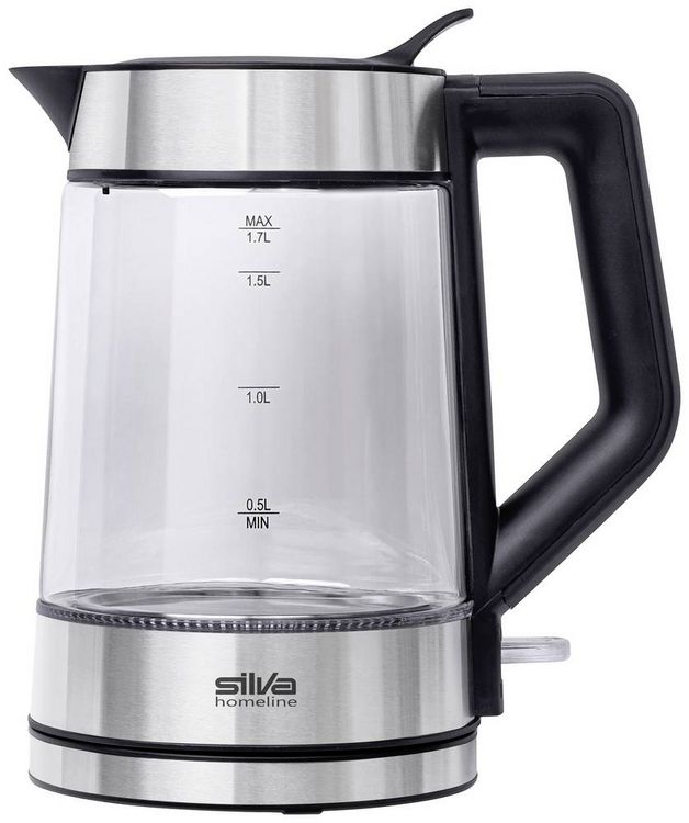 Produktbild: Silva Homeline KL-G 2007 Wasserkocher Silber, Schwarz Fassungsverm&ouml;gen: 1.7l