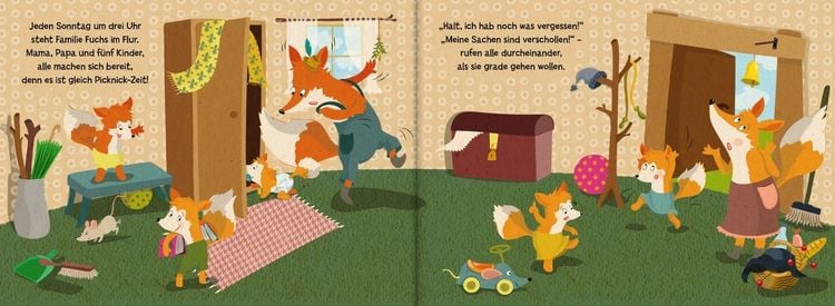 Produktbild: Familie Fuchs sucht ihre Sachen, denn sie will heute Picknick machen