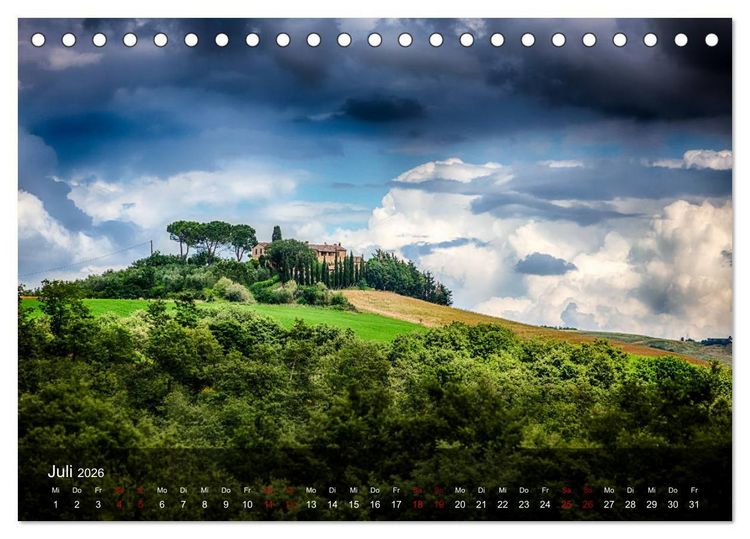 Produktbild: Toskana - sp&uuml;r den Sommer (Tischkalender 2026 DIN A5 quer), CALVENDO Monatskalender