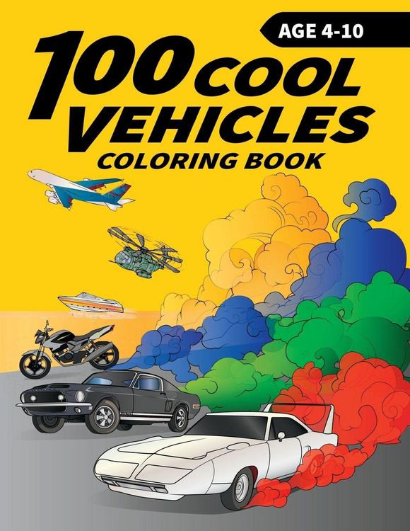 Produktbild: 100 Cool Vehicles Coloring Book for Kids
