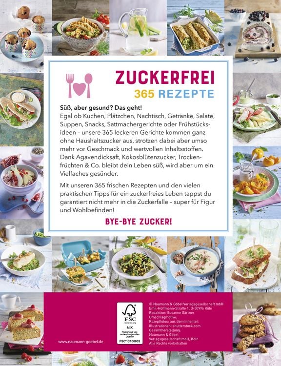 Produktbild: 365 Zuckerfrei-Rezepte
