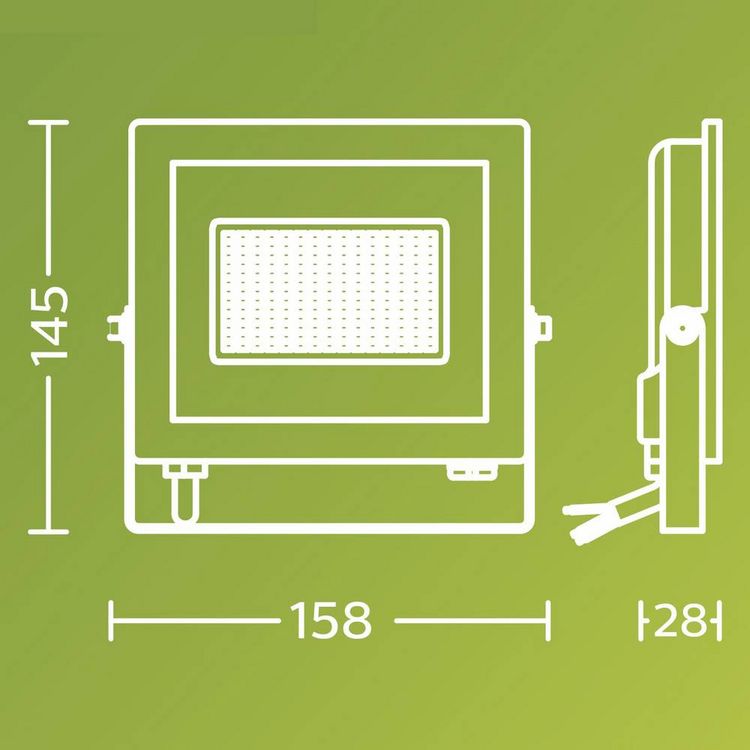Produktbild: Philips LED Lois 929004642901 LED-Au&szlig;enstrahler 14W Leuchtfarben: Kaltwei&szlig;
