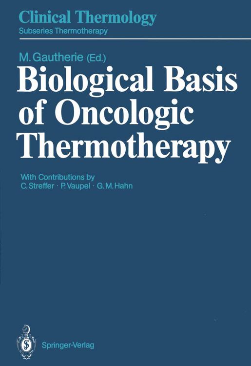 Produktbild: Biological Basis of Oncologic Thermotherapy