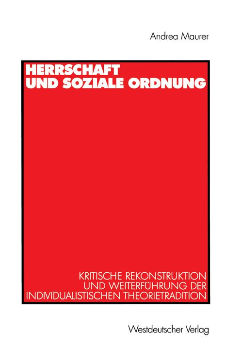 Produktbild: Herrschaft und soziale Ordnung