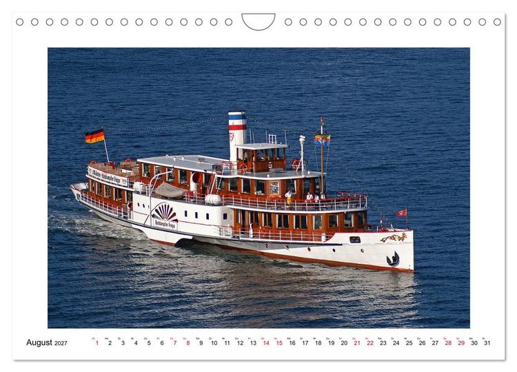 Produktbild: Rauchfahnen &uuml;ber der Ostsee - Schiffe unter Dampf (Wandkalender 2027 DIN A4 quer), CALVENDO Monatskalender