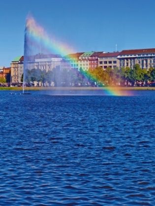 Produktbild: CALVENDO Puzzle HAMBURG Alsterfont&auml;ne | 1000 Teile Lege-Gr&ouml;&szlig;e 64x48cm Foto-Puzzle f&uuml;r gl&uuml;ckliche Stunden