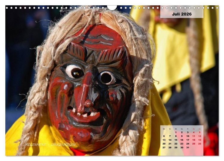 Produktbild: Schw&auml;bisch alemannische Fasnet (Wandkalender 2026 DIN A3 quer), CALVENDO Monatskalender