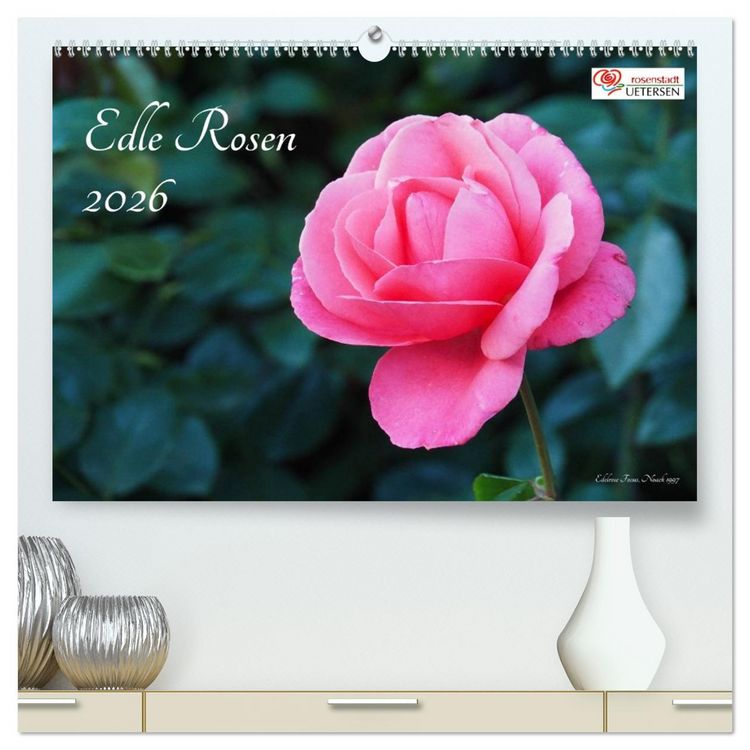 Produktbild: Edle Rosen (hochwertiger Premium Wandkalender 2026 DIN A2 quer), Kunstdruck in Hochglanz