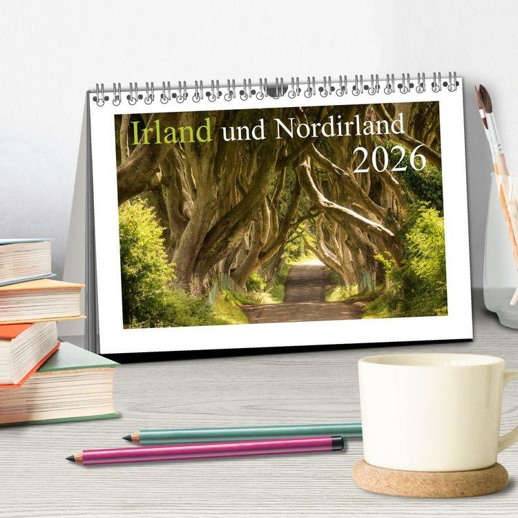 Produktbild: Irland und Nordirland 2026 (Tischkalender 2026 DIN A5 quer), CALVENDO Monatskalender
