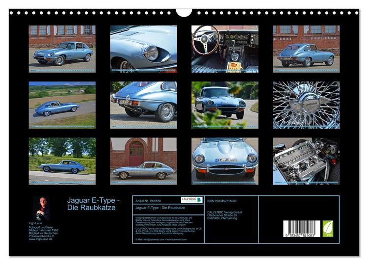 Produktbild: Jaguar E-Type - Die Raubkatze (Wandkalender 2026 DIN A3 quer), CALVENDO Monatskalender