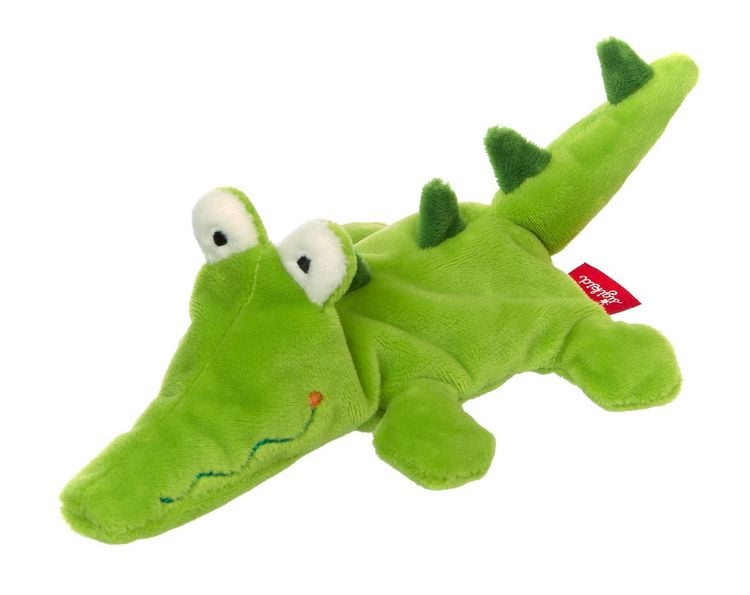 Sigikid 39520 - Peluche a Forma di Coniglietto Verde, per Bambine e Ragazzi, consigliato dalla Nascita, Beige