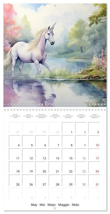Produktbild: Unicorns, magical creatures (Wall Calendar 2026 12 &times; 12 Inch) CALVENDO 12 Month Wall Calendar