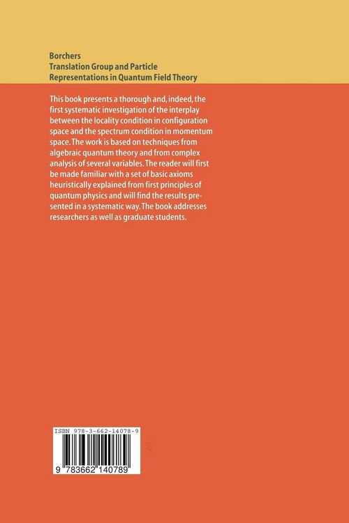 Produktbild: Translation Group and Particle Representations in Quantum Field Theory