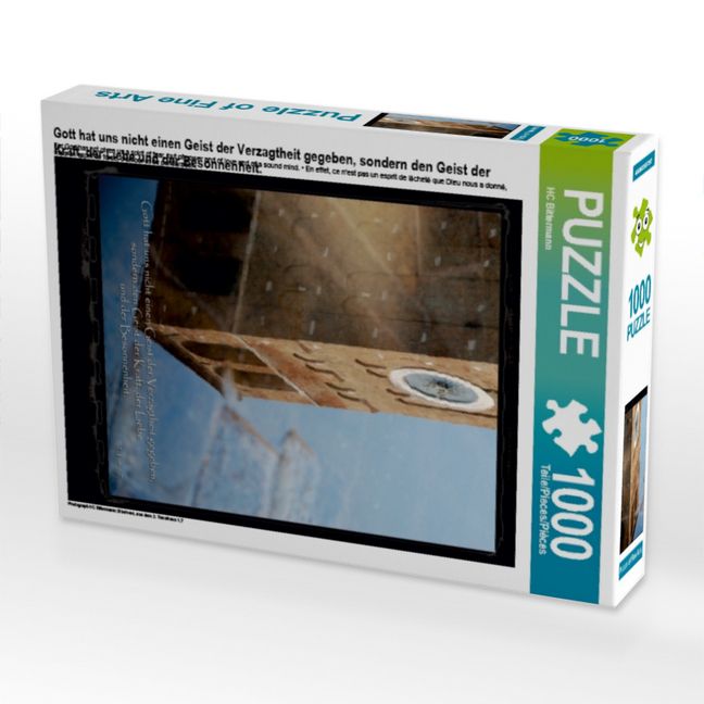 Produktbild: CALVENDO Puzzle Gott hat uns nicht einen Geist der Verzagtheit gegeben, sondern den Geist der Kraft, der Liebe und der Besonnenheit. 1000 Teile Puzzle hoch | 1000 Teile Lege-Gr&ouml;&szlig;e 64 &times; 48 cm Foto-Puzzle f&uuml;r gl&uuml;ckliche Stunden