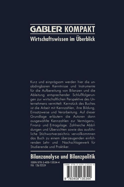Produktbild: Bilanzanalyse und Bilanzpolitik