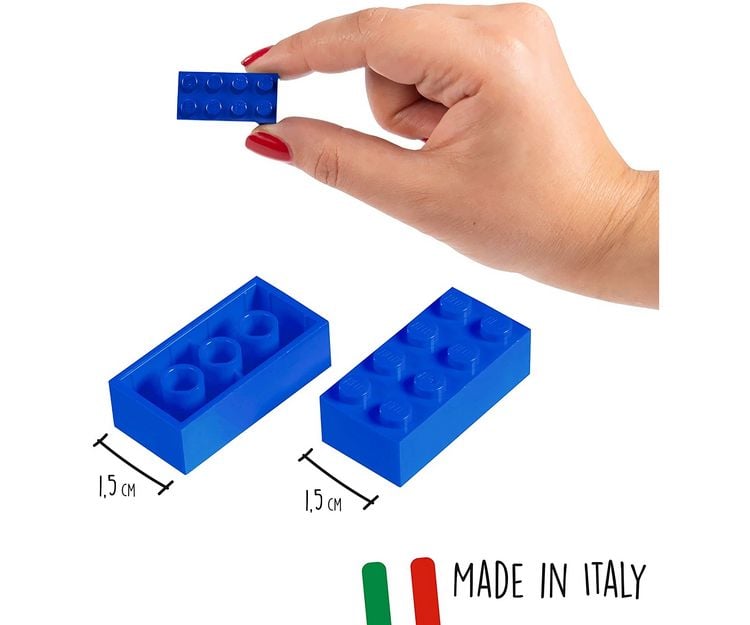 Produktbild: Blox 1000 blaue 4er Steine lose