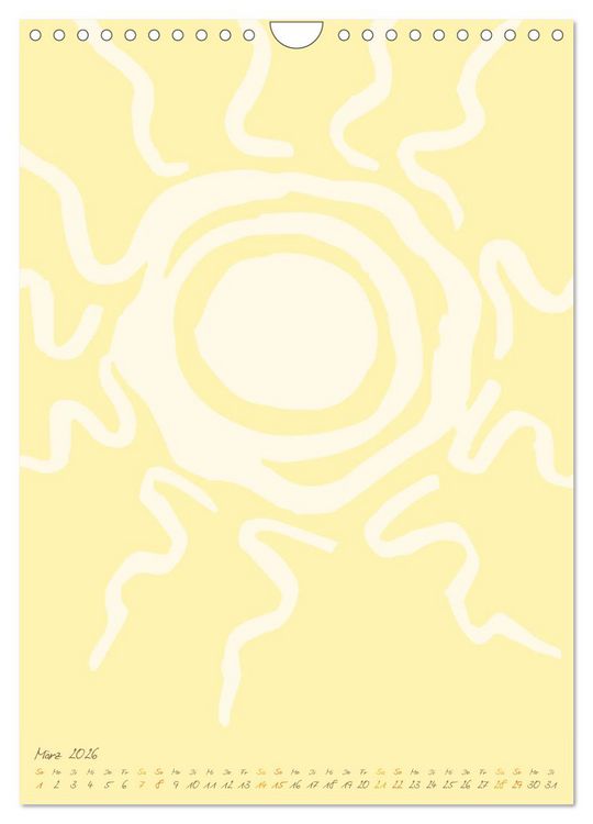 Produktbild: FOTOS & BASTELN - Always the Sun (Wandkalender 2026 DIN A4 hoch), CALVENDO Monatskalender