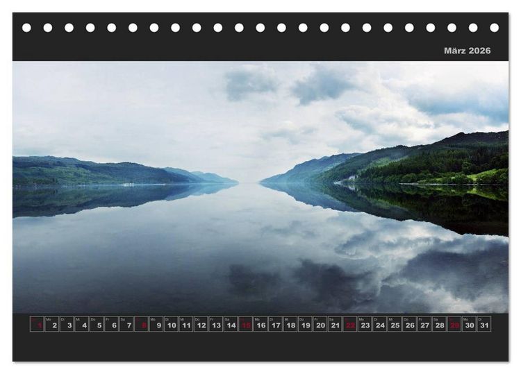 Produktbild: Schottland Panoramen (Tischkalender 2026 DIN A5 quer), CALVENDO Monatskalender