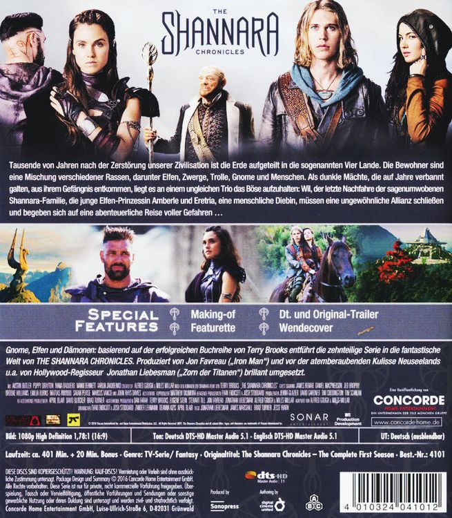 Produktbild: The Shannara Chronicles - Die komplette 1.Staffel [2 BRs]