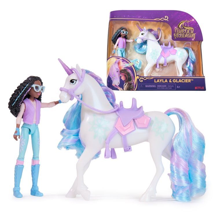 Produktbild: Unicorn Academy Layla und Einhorn Glacier Set - ca. 12 cm