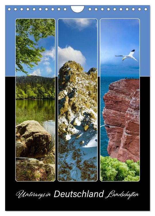 Produktbild: Unterwegs in Deutschland Landschaften (Wandkalender 2026 DIN A4 hoch), CALVENDO Monatskalender