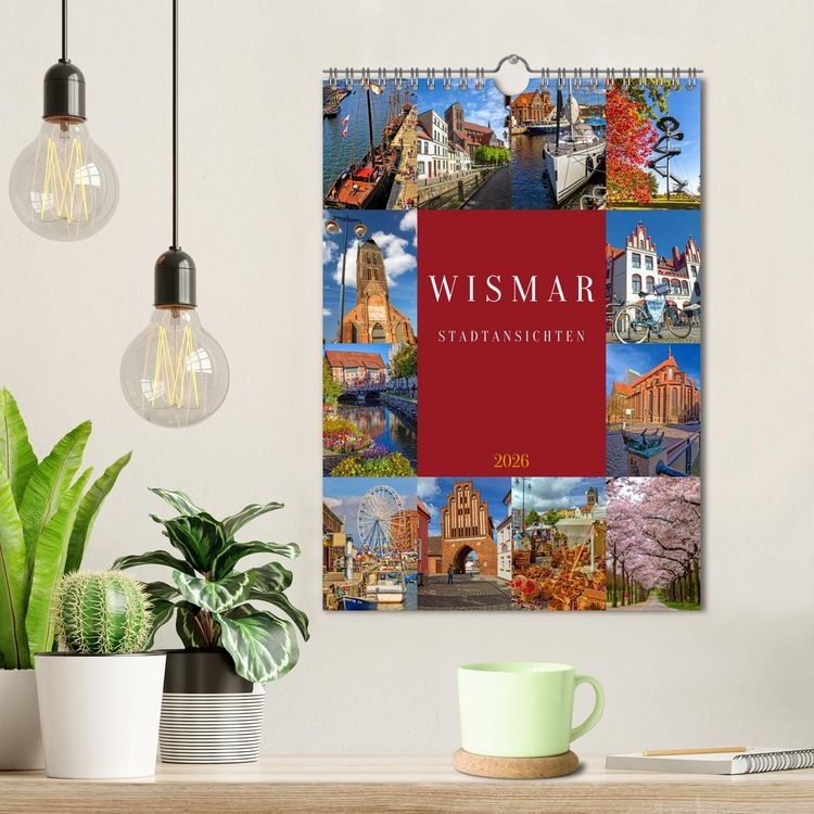 Produktbild: Wismar Stadtansichten (Wandkalender 2026 DIN A4 hoch), CALVENDO Monatskalender