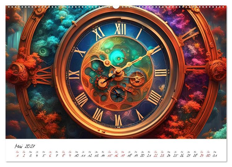 Produktbild: Abstrakte Zeitspr&uuml;nge (hochwertiger Premium Wandkalender 2027 DIN A2 quer), Kunstdruck in Hochglanz