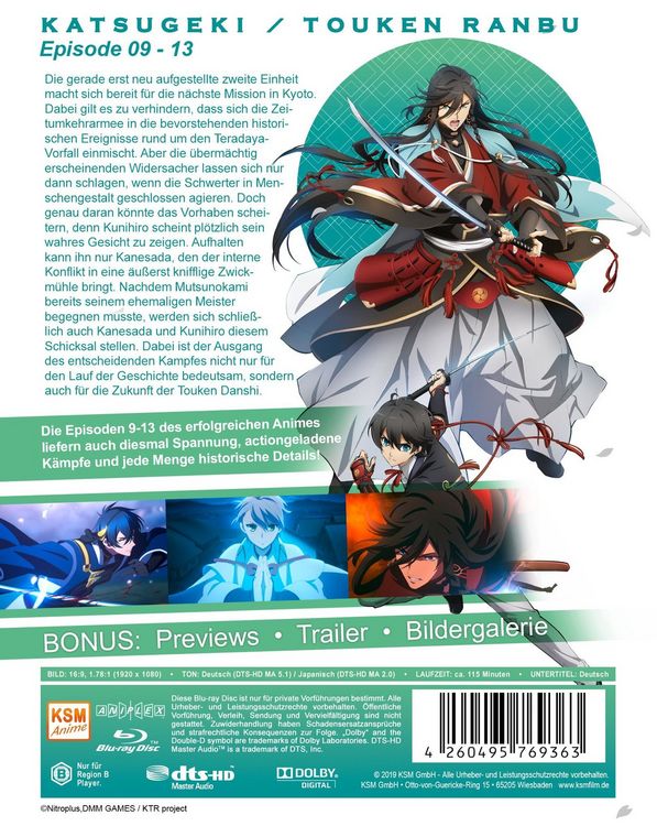 Produktbild: Katsugeki Touken Ranbu - Volume 3: Episode 09-13