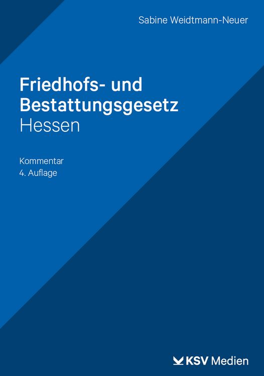 Produktbild: Friedhofs- und Bestattungsgesetz Hessen