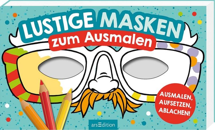 Produktbild: Lustige Masken zum Ausmalen