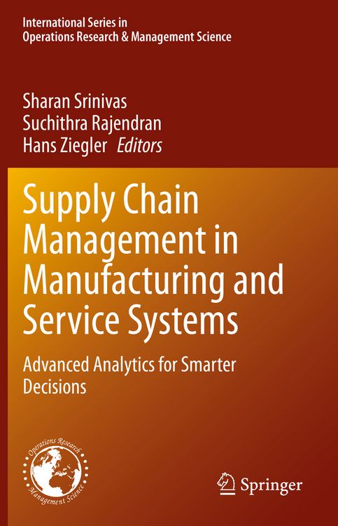 Produktbild: Supply Chain Management in Manufacturing and Service Systems