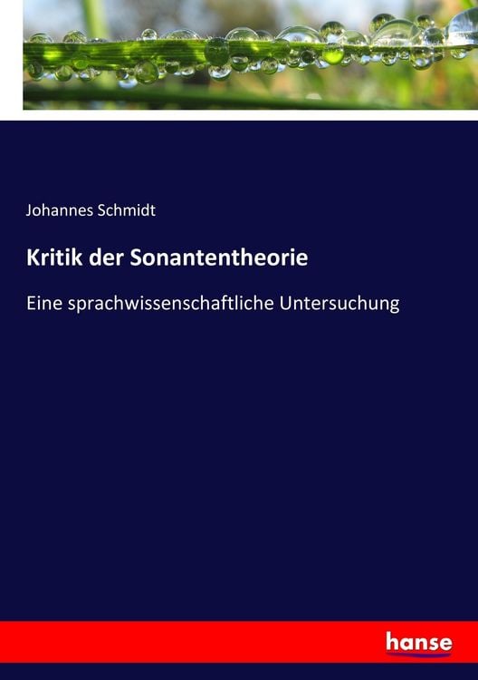 Produktbild: Kritik der Sonantentheorie