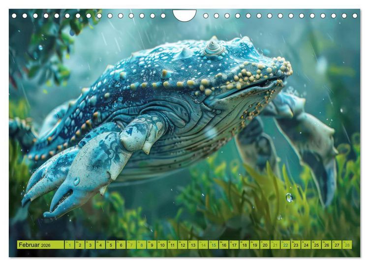 Produktbild: Fantastische Unterwasserkreaturen - Hybridtiere (Wandkalender 2026 DIN A4 quer), CALVENDO Monatskalender