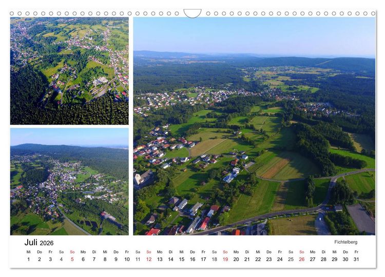 Produktbild: Luftaufnahmen rund um den Ochsenkopf (Wandkalender 2026 DIN A3 quer), CALVENDO Monatskalender