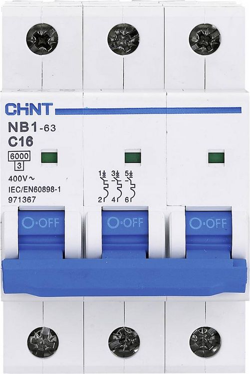 Produktbild: Chint 179702 NB1L Leitungsschutzschalter 3polig 20A