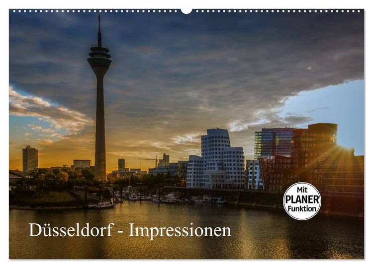 Produktbild: D&uuml;sseldorf - Impressionen (Wandkalender 2026 DIN A2 quer), CALVENDO Monatskalender