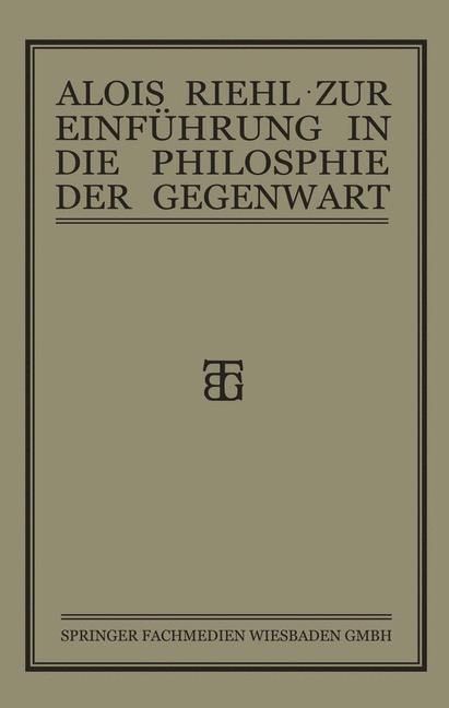 Produktbild: Zur Einf&uuml;hrung in die Philosophie der Gegenwart
