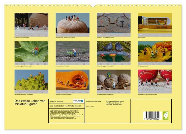 Produktbild: Das zweite Leben von Miniatur-Figuren (hochwertiger Premium Wandkalender 2027 DIN A2 quer), Kunstdruck in Hochglanz