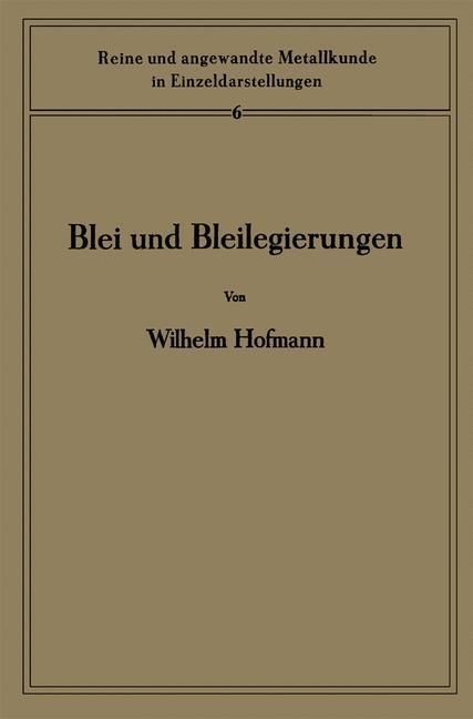 Produktbild: Blei und Bleilegierungen