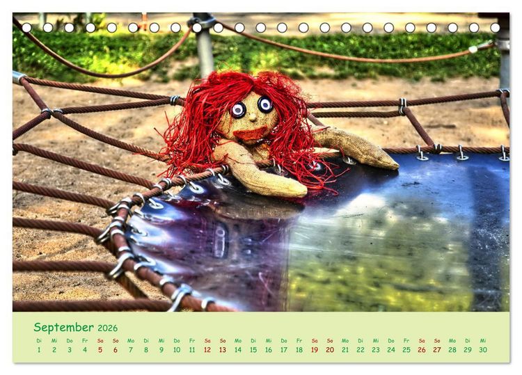 Produktbild: Mein Name ist Jute, wir sind auf dem Spielplatz (Tischkalender 2026 DIN A5 quer), CALVENDO Monatskalender