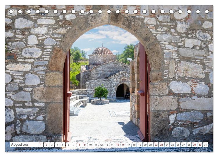 Produktbild: Rhodos und Symi, Perlen in der &Auml;gis (Tischkalender 2026 DIN A5 quer), CALVENDO Monatskalender