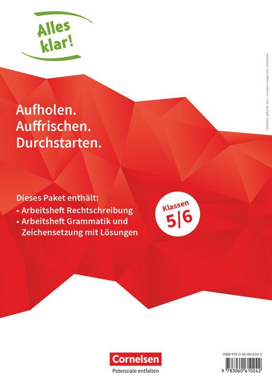 Bild vom Artikel Alles klar! Deutsch. Sekundarstufe I 5./6. Schuljahr. Rechtschreibung + Grammatik und Zeichensetzung im Paket vom Autor 