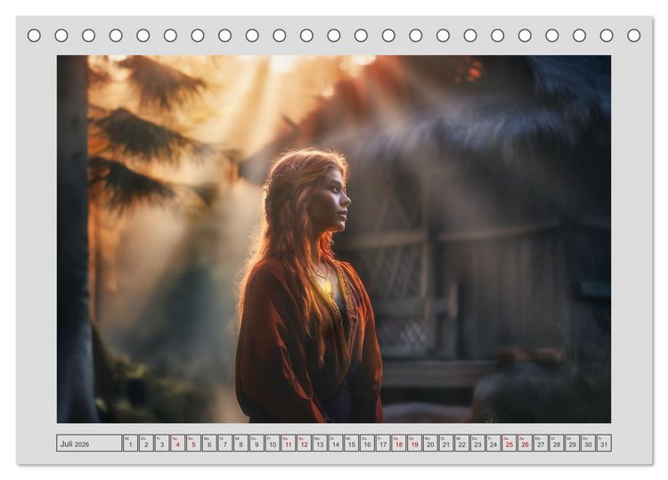 Produktbild: Die W&auml;chterinnen des Waldes (Tischkalender 2026 DIN A5 quer), CALVENDO Monatskalender