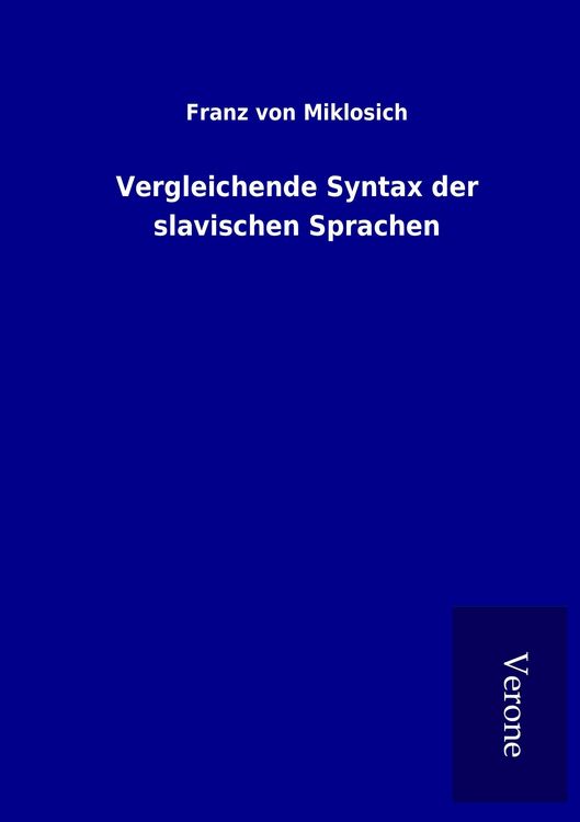Produktbild: Vergleichende Syntax der slavischen Sprachen