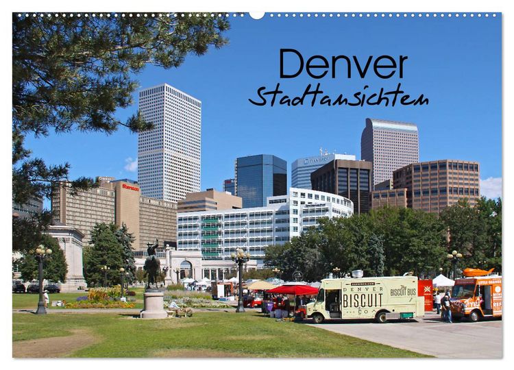 Produktbild: Denver Stadtansichten (Wandkalender 2026 DIN A2 quer), CALVENDO Monatskalender
