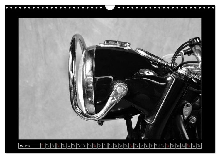 Produktbild: BMW R69S in schwarzweiss (Wandkalender 2025 DIN A3 quer), CALVENDO Monatskalender