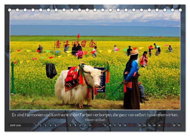 Produktbild: Facettenreiches Tibet (Tischkalender 2026 DIN A5 quer), CALVENDO Monatskalender